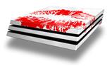 Vinyl Decal Skin Wrap compatible with Sony PlayStation 4 Pro Console Big Kiss Lips Red on White (PS4 NOT INCLUDED)