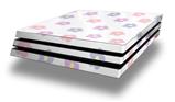 Vinyl Decal Skin Wrap compatible with Sony PlayStation 4 Pro Console Pastel Flowers (PS4 NOT INCLUDED)