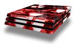 Vinyl Decal Skin Wrap compatible with Sony PlayStation 4 Pro Console Radioactive Red (PS4 NOT INCLUDED)
