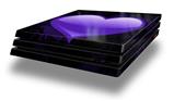 Vinyl Decal Skin Wrap compatible with Sony PlayStation 4 Pro Console Glass Heart Grunge Purple (PS4 NOT INCLUDED)