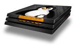 Vinyl Decal Skin Wrap compatible with Sony PlayStation 4 Pro Console Penguins on Black (PS4 NOT INCLUDED)