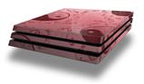 Vinyl Decal Skin Wrap compatible with Sony PlayStation 4 Pro Console Feminine Yin Yang Red (PS4 NOT INCLUDED)