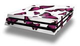 Vinyl Decal Skin Wrap compatible with Sony PlayStation 4 Pro Console Butterflies Purple (PS4 NOT INCLUDED)