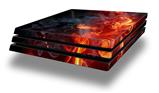 Vinyl Decal Skin Wrap compatible with Sony PlayStation 4 Pro Console Fire Flower (PS4 NOT INCLUDED)
