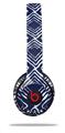 WraptorSkinz Skin Decal Wrap compatible with Beats Solo 2 and Solo 3 Wireless Headphones Wavey Navy Blue Skin Only (HEADPHONES NOT INCLUDED)