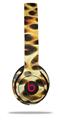 WraptorSkinz Skin Decal Wrap compatible with Beats Solo 2 and Solo 3 Wireless Headphones Fractal Fur Leopard Skin Only (HEADPHONES NOT INCLUDED)