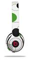 WraptorSkinz Skin Decal Wrap compatible with Beats Solo 2 and Solo 3 Wireless Headphones Lots of Dots Green on White Skin Only (HEADPHONES NOT INCLUDED)