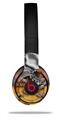 WraptorSkinz Skin Decal Wrap compatible with Beats Solo 2 and Solo 3 Wireless Headphones Chrome Skull on Fire Skin Only (HEADPHONES NOT INCLUDED)