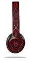WraptorSkinz Skin Decal Wrap compatible with Beats Solo 2 and Solo 3 Wireless Headphones Abstract 01 Red Skin Only (HEADPHONES NOT INCLUDED)