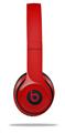 WraptorSkinz Skin Decal Wrap compatible with Beats Solo 2 and Solo 3 Wireless Headphones Solids Collection Red Skin Only (HEADPHONES NOT INCLUDED)