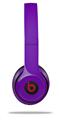 WraptorSkinz Skin Decal Wrap compatible with Beats Solo 2 and Solo 3 Wireless Headphones Solids Collection Purple Skin Only (HEADPHONES NOT INCLUDED)