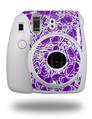 WraptorSkinz Skin Decal Wrap compatible with Fujifilm Mini 8 Camera Scattered Skulls Purple (CAMERA NOT INCLUDED)