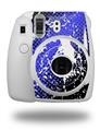WraptorSkinz Skin Decal Wrap compatible with Fujifilm Mini 8 Camera Halftone Splatter White Blue (CAMERA NOT INCLUDED)