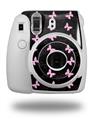 WraptorSkinz Skin Decal Wrap compatible with Fujifilm Mini 8 Camera Pastel Butterflies Pink on Black (CAMERA NOT INCLUDED)