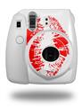 WraptorSkinz Skin Decal Wrap compatible with Fujifilm Mini 8 Camera Big Kiss Red Lips on White (CAMERA NOT INCLUDED)
