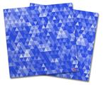 Vinyl Craft Cutter Designer 12x12 Sheets Triangle Mosaic Blue - 2 Pack