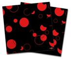 Vinyl Craft Cutter Designer 12x12 Sheets Lots of Dots Red on Black - 2 Pack