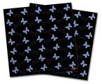 Vinyl Craft Cutter Designer 12x12 Sheets Pastel Butterflies Blue on Black - 2 Pack