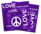 Vinyl Craft Cutter Designer 12x12 Sheets Love and Peace Purple - 2 Pack
