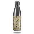 Skin Decal Wrap for RTIC Water Bottle 17oz Flowers and Berries Yellow (BOTTLE NOT INCLUDED)