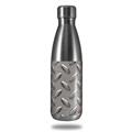 Skin Decal Wrap for RTIC Water Bottle 17oz Diamond Plate Metal 02 (BOTTLE NOT INCLUDED)