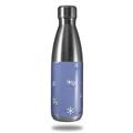 Skin Decal Wrap for RTIC Water Bottle 17oz Snowflakes (BOTTLE NOT INCLUDED)