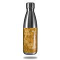 Skin Decal Wrap for RTIC Water Bottle 17oz Triangle Mosaic Orange (BOTTLE NOT INCLUDED)