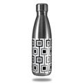 Skin Decal Wrap for RTIC Water Bottle 17oz Squares In Squares (BOTTLE NOT INCLUDED)
