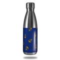 Skin Decal Wrap for RTIC Water Bottle 17oz Anchors Away Blue (BOTTLE NOT INCLUDED)