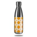 Skin Decal Wrap for RTIC Water Bottle 17oz Boxed Orange (BOTTLE NOT INCLUDED)