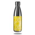 Skin Decal Wrap for RTIC Water Bottle 17oz Wavey Yellow (BOTTLE NOT INCLUDED)