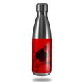 Skin Decal Wrap for RTIC Water Bottle 17oz Oriental Dragon Black on Red (BOTTLE NOT INCLUDED)