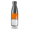 Skin Decal Wrap for RTIC Water Bottle 17oz Ripped Colors Orange White (BOTTLE NOT INCLUDED)