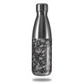 Skin Decal Wrap for RTIC Water Bottle 17oz Scattered Skulls Gray (BOTTLE NOT INCLUDED)