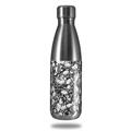 Skin Decal Wrap for RTIC Water Bottle 17oz Scattered Skulls White (BOTTLE NOT INCLUDED)