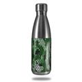 Skin Decal Wrap for RTIC Water Bottle 17oz HEX Mesh Camo 01 Green (BOTTLE NOT INCLUDED)