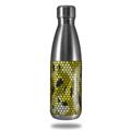 Skin Decal Wrap for RTIC Water Bottle 17oz HEX Mesh Camo 01 Yellow (BOTTLE NOT INCLUDED)