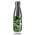 Skin Decal Wrap for RTIC Water Bottle 17oz WraptorCamo Digital Camo Green (BOTTLE NOT INCLUDED)