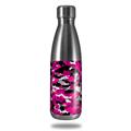 Skin Decal Wrap for RTIC Water Bottle 17oz WraptorCamo Digital Camo Hot Pink (BOTTLE NOT INCLUDED)