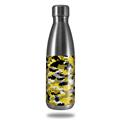 Skin Decal Wrap for RTIC Water Bottle 17oz WraptorCamo Digital Camo Yellow (BOTTLE NOT INCLUDED)