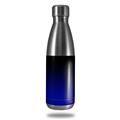 Skin Decal Wrap for RTIC Water Bottle 17oz Smooth Fades Blue Black (BOTTLE NOT INCLUDED)