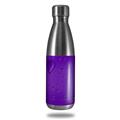 Skin Decal Wrap for RTIC Water Bottle 17oz Raining Purple (BOTTLE NOT INCLUDED)