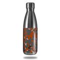 Skin Decal Wrap for RTIC Water Bottle 17oz WraptorCamo Old School Camouflage Camo Orange Burnt (BOTTLE NOT INCLUDED)