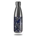 Skin Decal Wrap for RTIC Water Bottle 17oz WraptorCamo Old School Camouflage Camo Blue Navy (BOTTLE NOT INCLUDED)