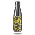 Skin Decal Wrap for RTIC Water Bottle 17oz WraptorCamo Old School Camouflage Camo Yellow (BOTTLE NOT INCLUDED)