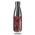 Skin Decal Wrap for RTIC Water Bottle 17oz WraptorCamo Old School Camouflage Camo Red (BOTTLE NOT INCLUDED)