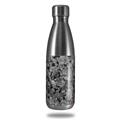 Skin Decal Wrap for RTIC Water Bottle 17oz Marble Granite 02 Speckled Black Gray (BOTTLE NOT INCLUDED)