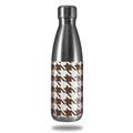 Skin Decal Wrap for RTIC Water Bottle 17oz Houndstooth Chocolate Brown (BOTTLE NOT INCLUDED)