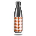 Skin Decal Wrap for RTIC Water Bottle 17oz Houndstooth Burnt Orange (BOTTLE NOT INCLUDED)