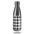 Skin Decal Wrap for RTIC Water Bottle 17oz Houndstooth Dark Gray (BOTTLE NOT INCLUDED)